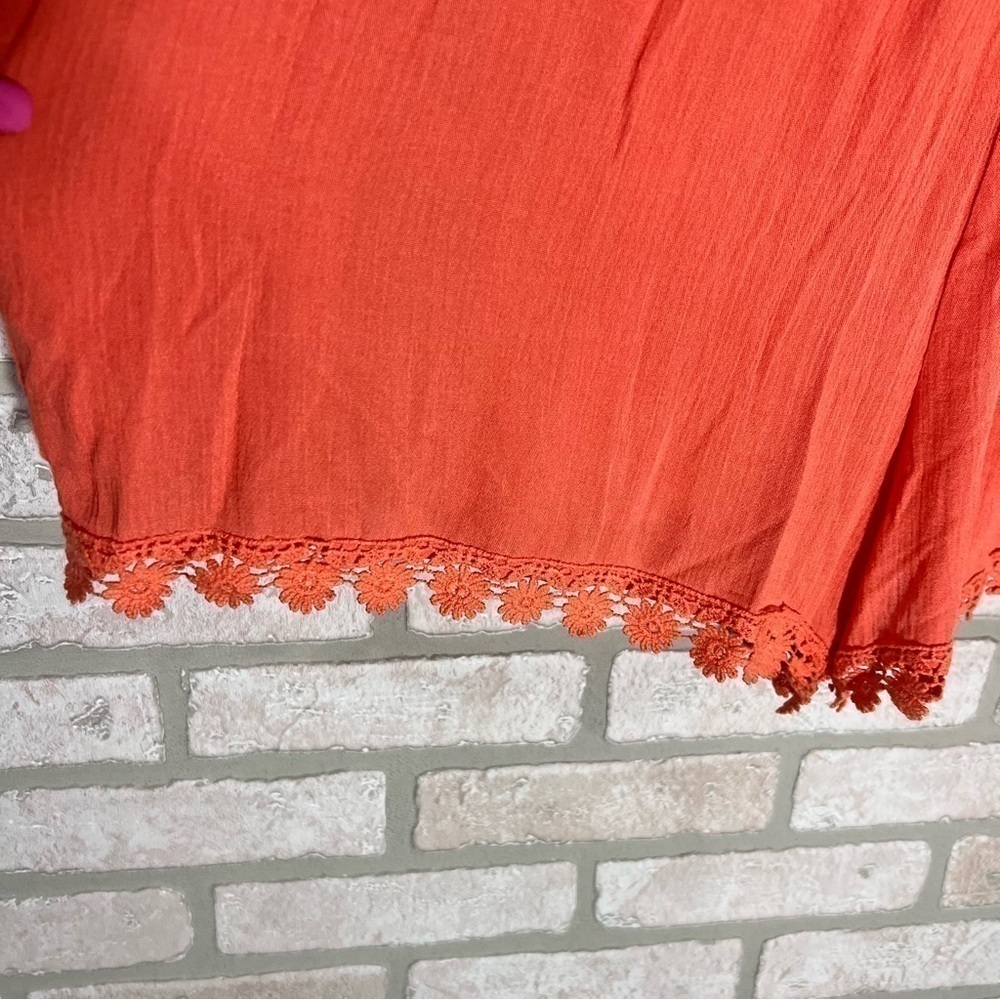Altar’d State NWT Peach Lace Accent Sleeveless Romper Size M - Picture 10 of 15